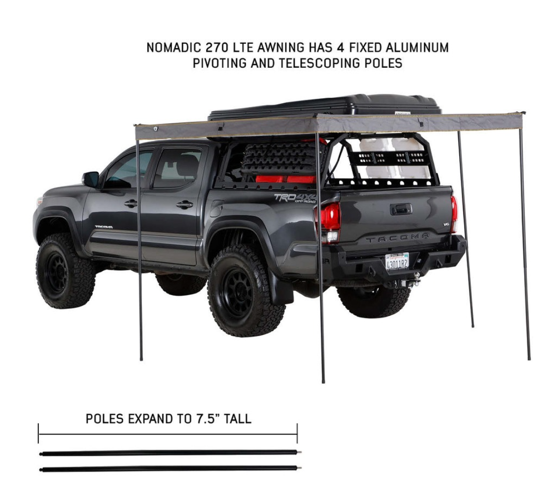 OVERLAND VEHICLE SYSTEMS Nomadic 270LTE Driver Side 270 Degree Awning