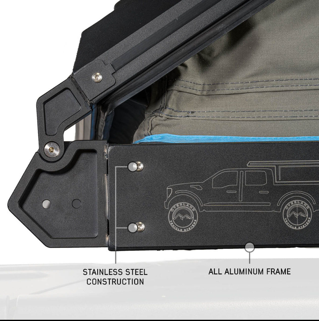 Overland Vehicle Systems MagPak Camper Shell/Roof Top Tent Combo for 20-24 Jeep Gladiator JT