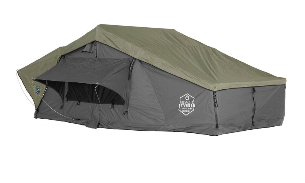 Overland Vehicle Systems Nomadic 3 Extended Roof Top Tent in Grey