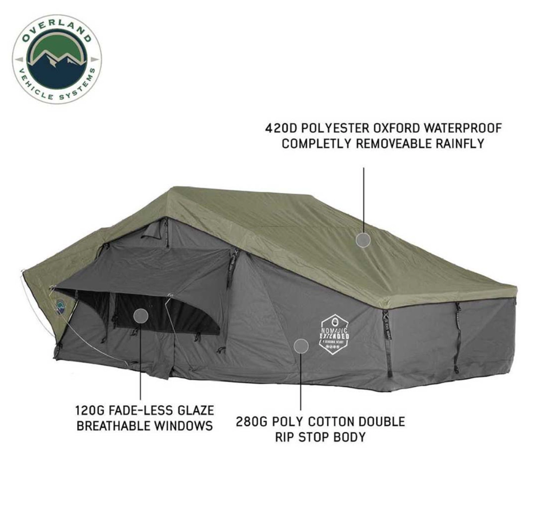 OVERLAND VEHICLE SYSTEMS Nomadic 2 Extended Roof Top Tent
