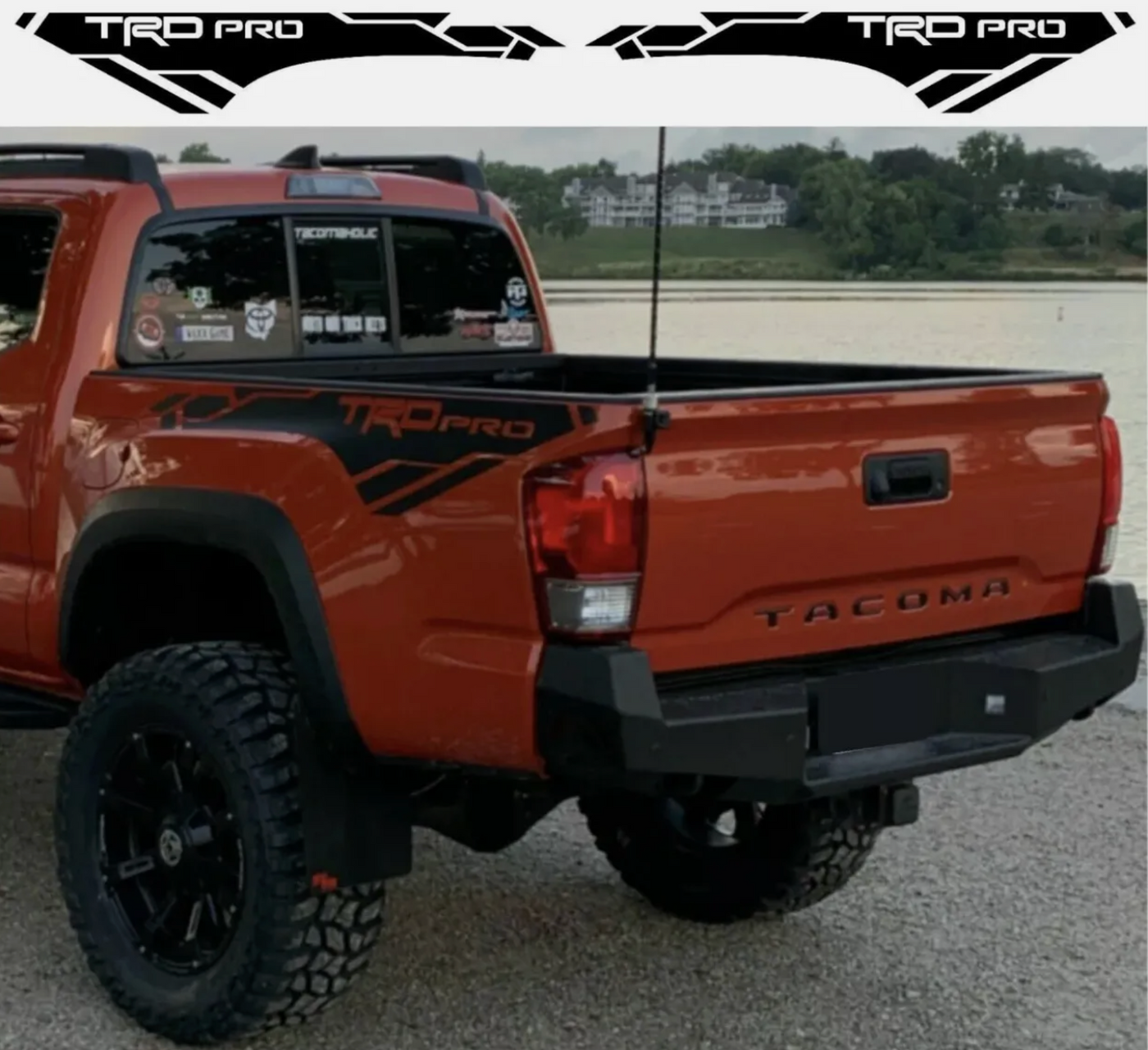 Toyota Tacoma TRD PRO 2016-2021 side bed Vinyl Decals graphics rally stickers