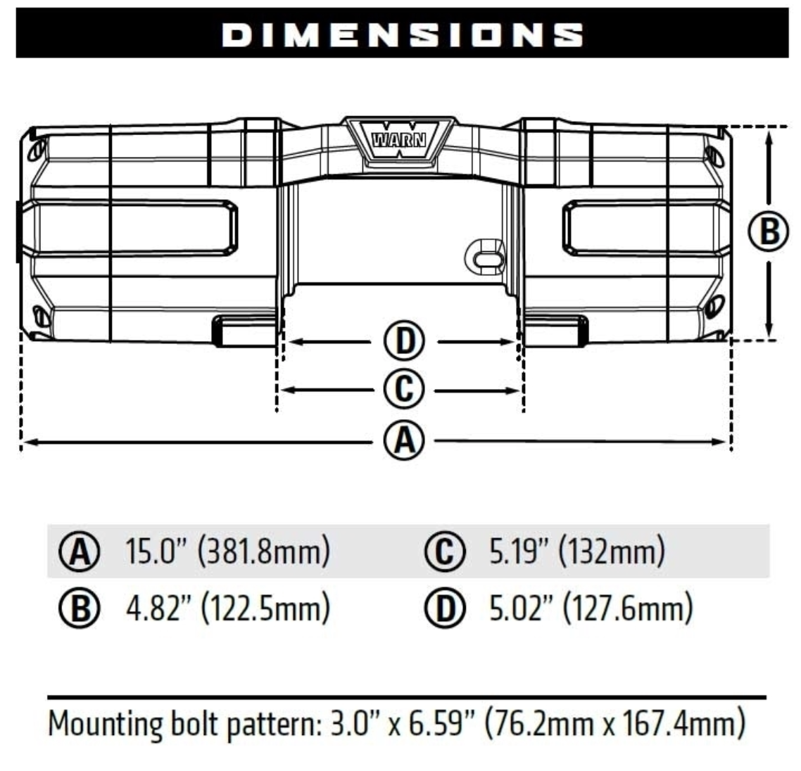 WARN AXON 55-S POWERSPORT WINCH