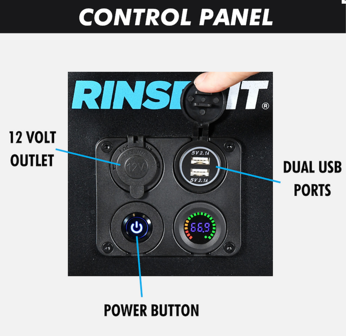 4 Gallon RinseKit Cube Portable Shower