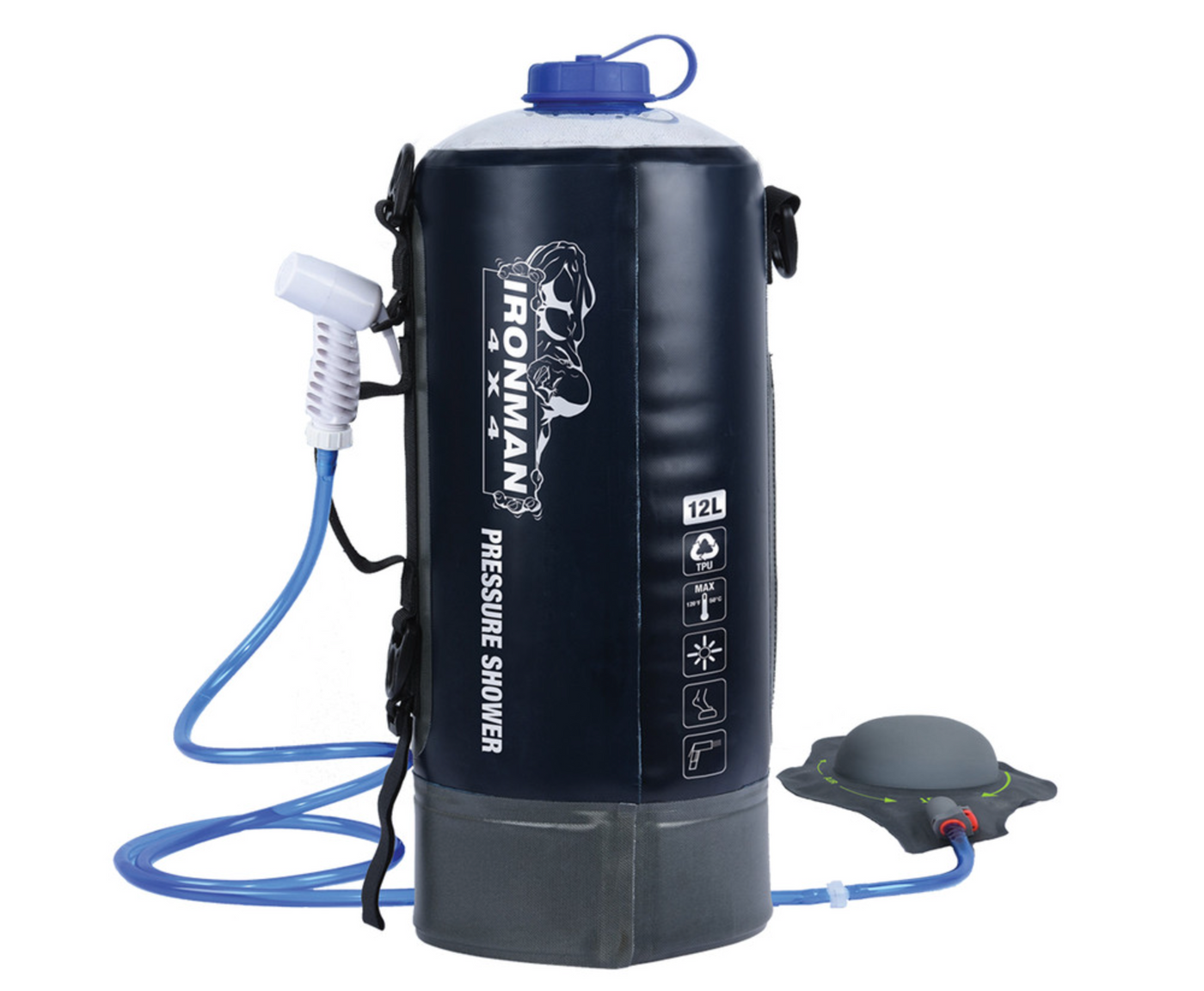 3 Gallon (12L) Portable Camping Pressure Solar Shower