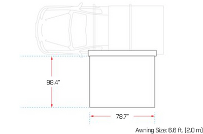 Ironman 4x4 DeltaWing 90° Awning