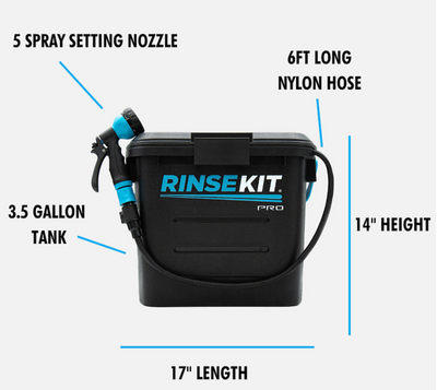 3.5 Gallon RinseKit PRO Portable Shower