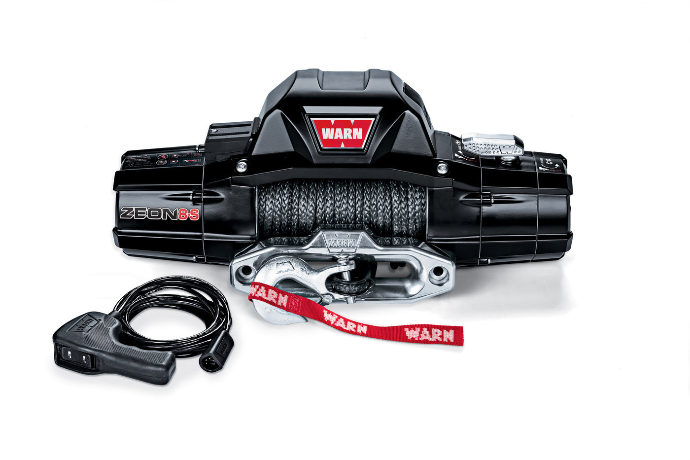 WARN ZEON 8-S Winch with 100' Spydura Synthetic Rope and Hawse Fairlead