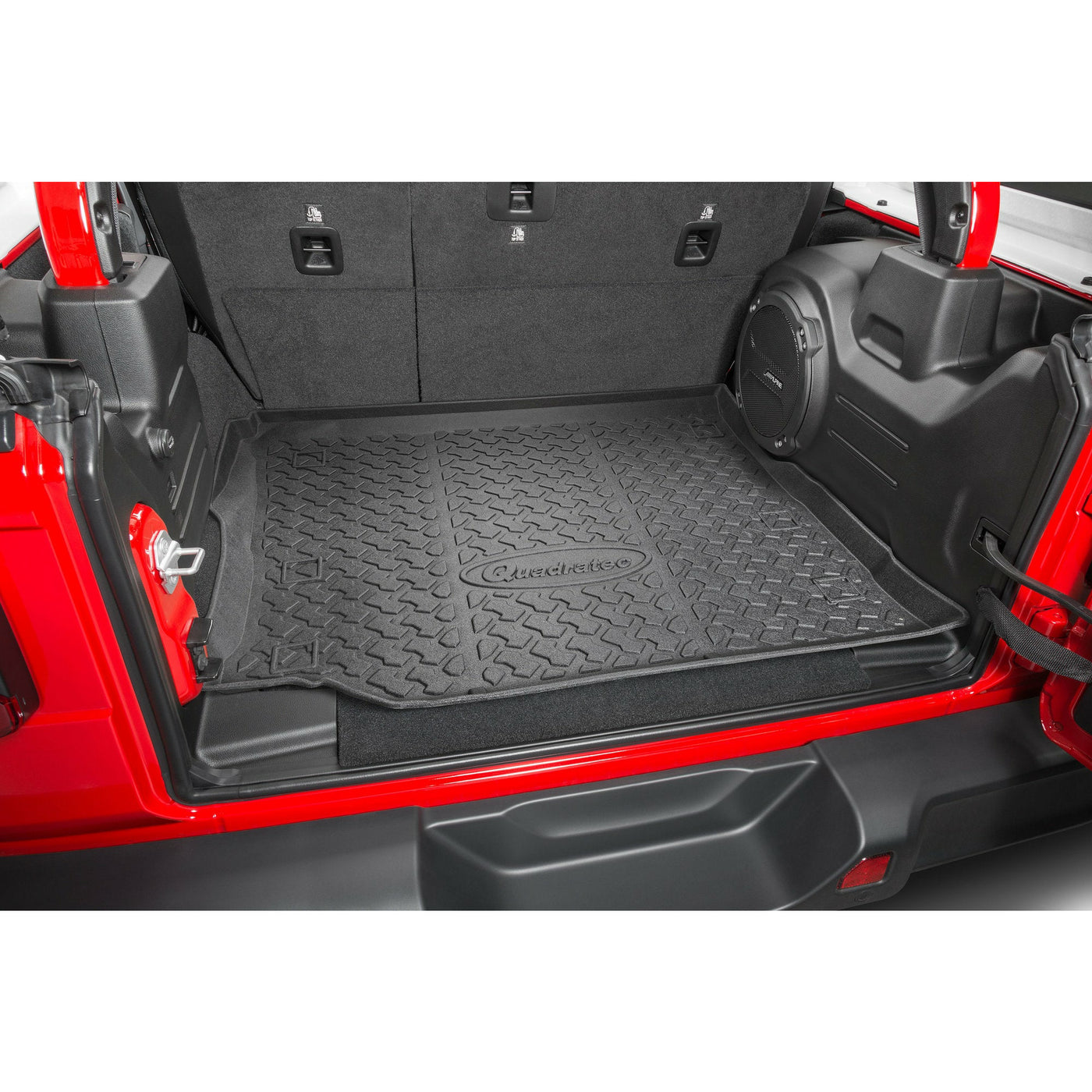 Quadratec Ultimate All Weather Rear Cargo Liner for 18-22 Jeep Wrangler JL Unlimited