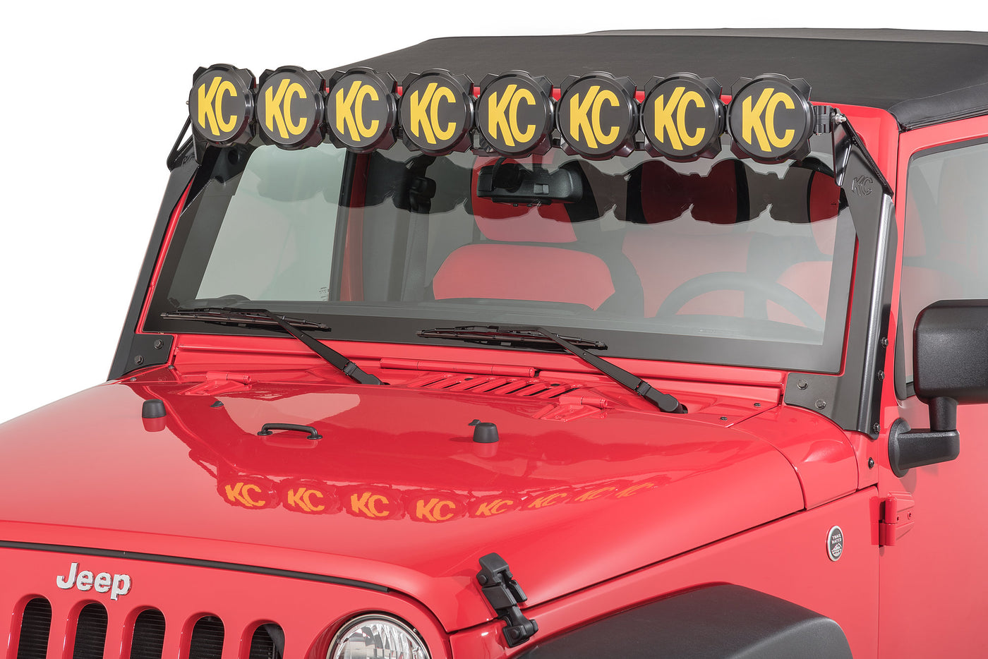 KC HiLiTES Gravity Pro6 LED Light Bar for 07-18 Jeep Wrangler JK