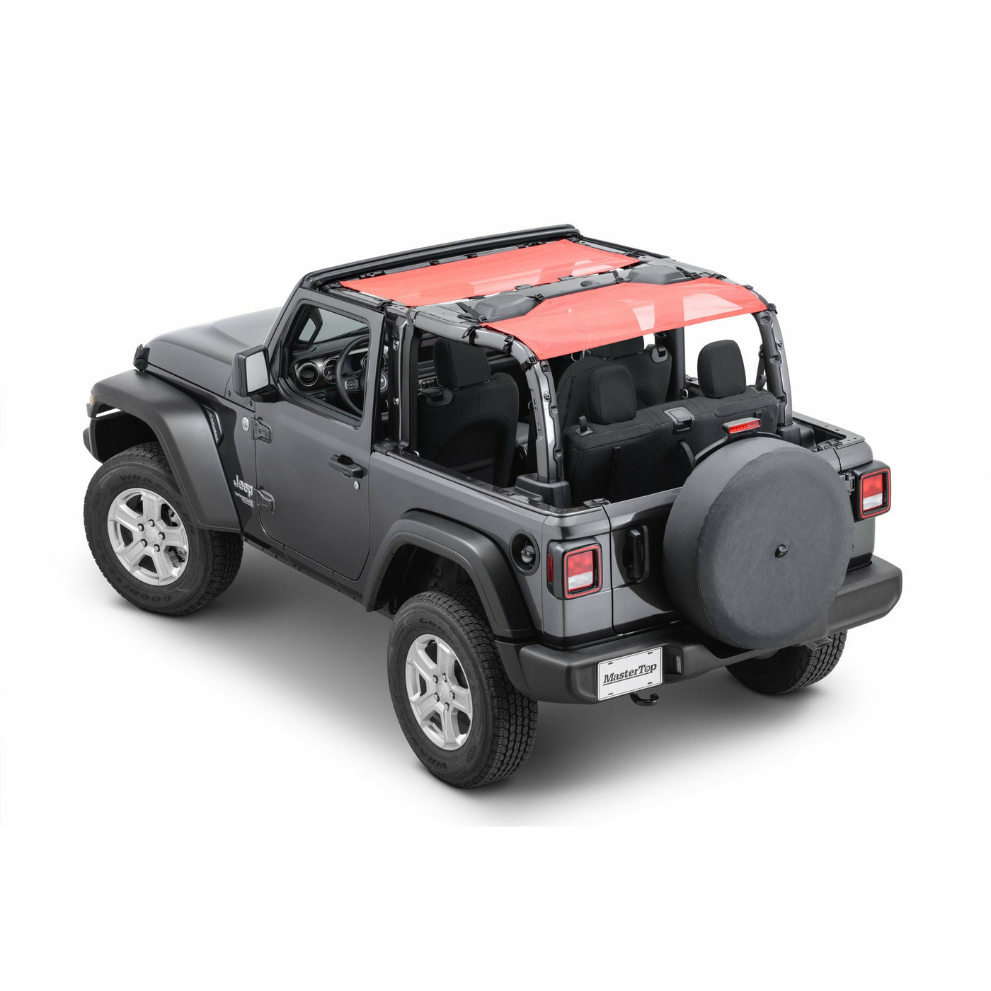 MasterTop ShadeMaker Freedom Mesh Bimini Top Plus for 18-22 Jeep Wrangler JL 2-Door