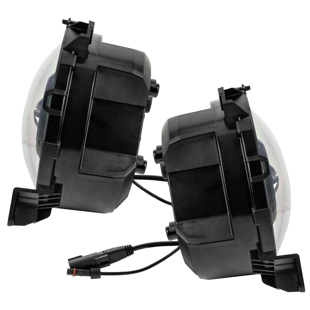 Oracle Lighting Oculus 9" Bi-LED Projector Headlights with White Halo Ring & Matte Black Bezel for 18-22 Jeep Wrangler JL & JT