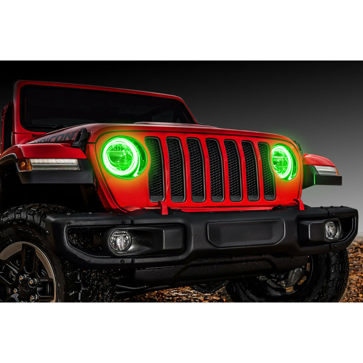 Oracle Lighting Waterproof Surface Mount LED Headlight Halo Kit for Jeep Wrangler JL 2018-2022
