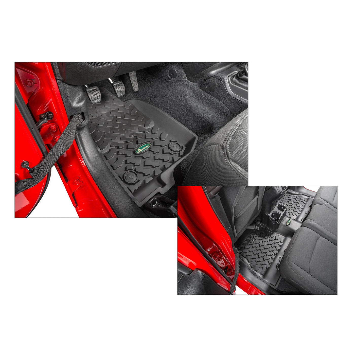 Quadratec Ultimate All Weather Floor Liners for 18-22 Jeep Wrangler JL Unlimited