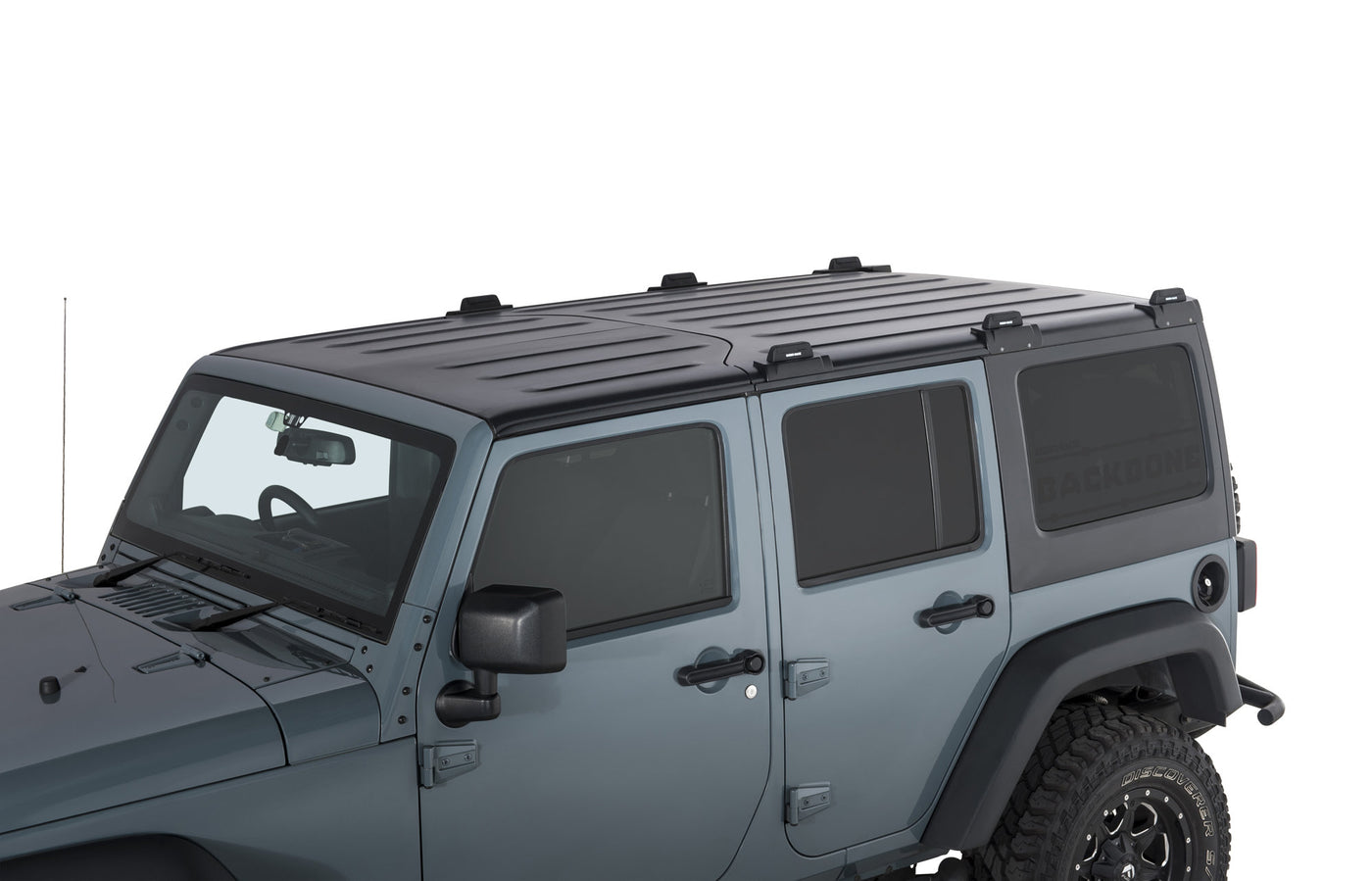 Rhino-Rack Vortex 3-Bar Backbone Roof Rack for 07-18 Jeep Wrangler Unlimited JK Hardtop