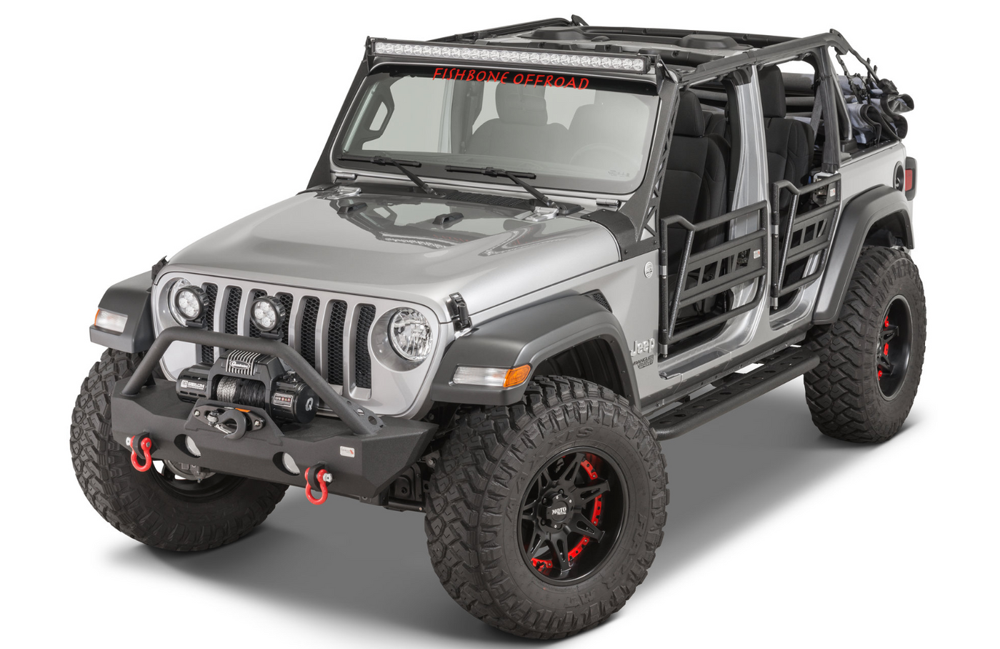 Fishbone Offroad Front and Rear Tube Doors for 18-23 Jeep Wrangler JL/ JLU & Gladiator JT