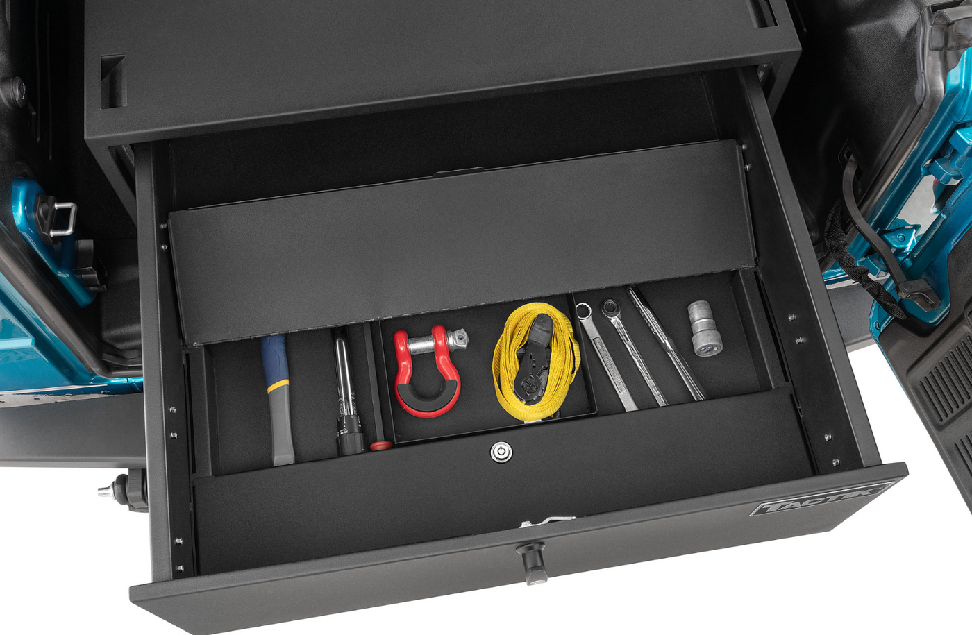 TACTIK Lockable Storage Box for 07-23 Jeep Wrangler JK & JL