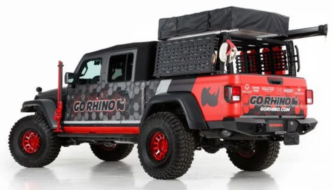 Go Rhino XRS Overland Xtreme Bed Rack-Full Size for 20-22 Jeep Gladiator JT