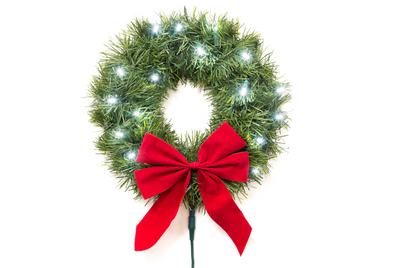 Quadratec 12-Volt LED Christmas Wreath