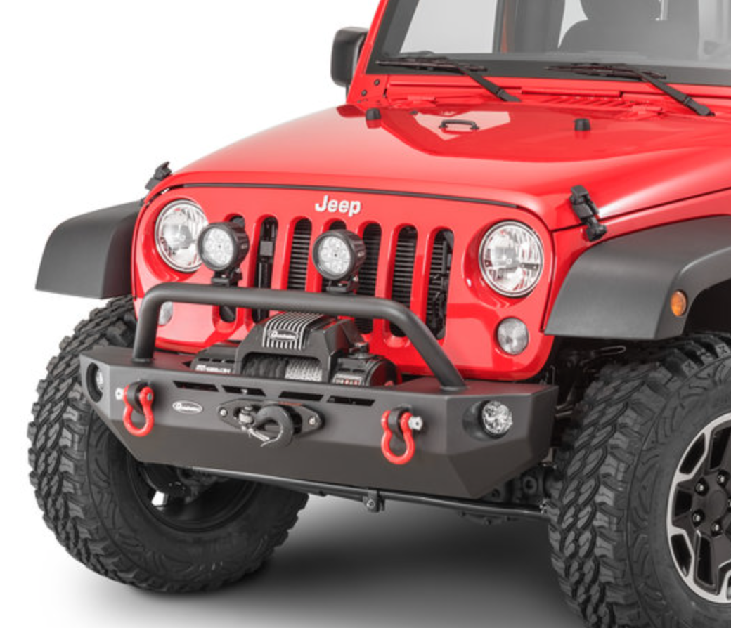Quadratec QRC Front Winch Ready Bumper Full Width Without Winch for 07-18 Jeep Wrangler JK
