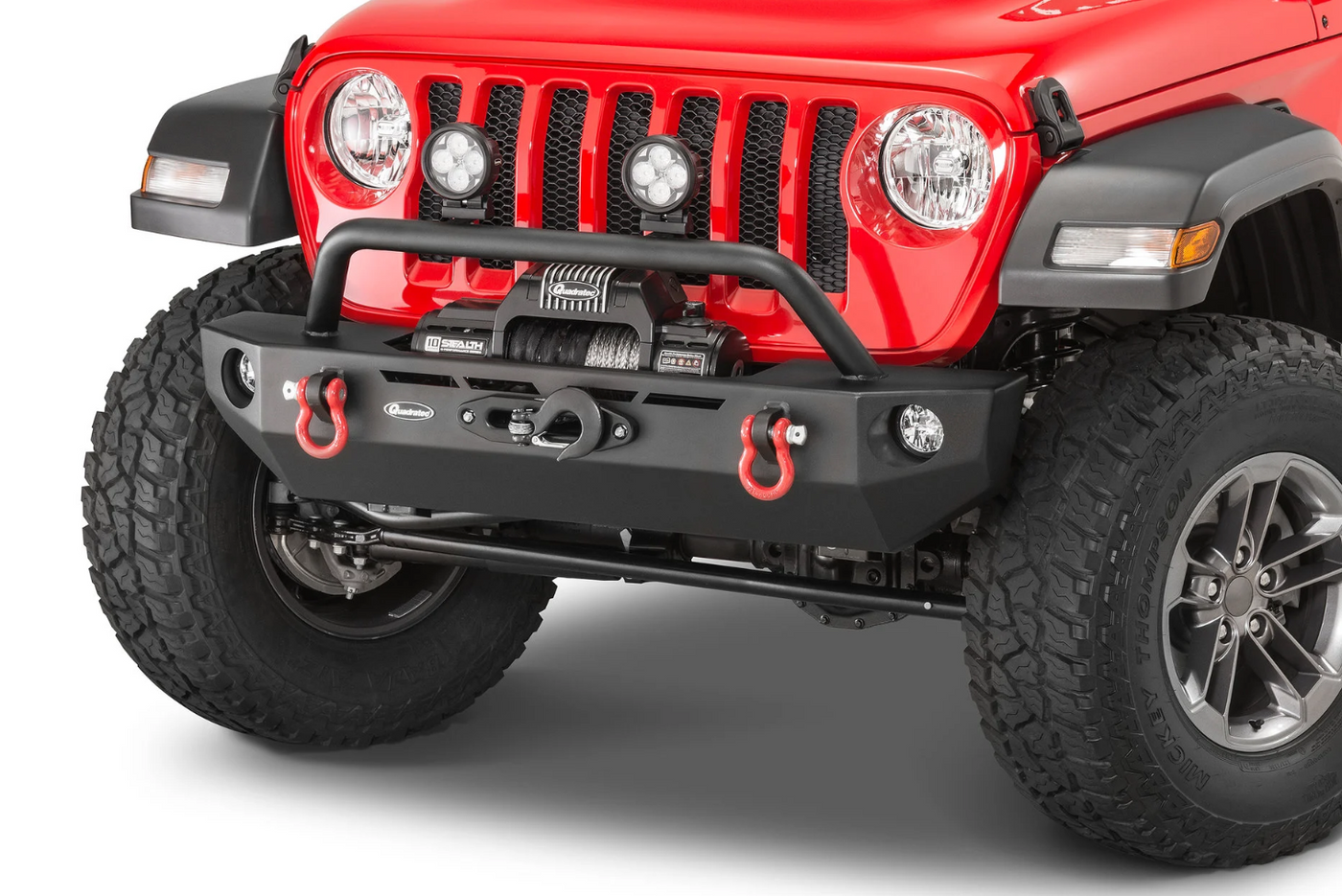 Quadratec QRC Front Winch Ready Bumper Full Width for 18-22 Jeep Wrangler JL and 20-22 Gladiator JT