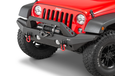 Quadratec Aluminum Brute Strength Winch Bumper for 07-18 Jeep Wrangler JK