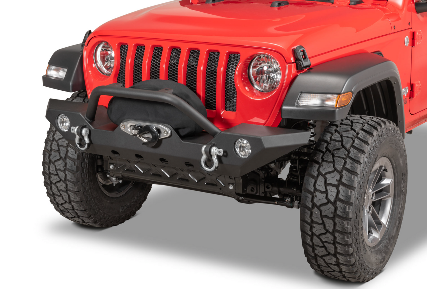 TACTIK HD Front Bumper w/ Hoop for 18-22 Jeep Wrangler JL & Gladiator JT
