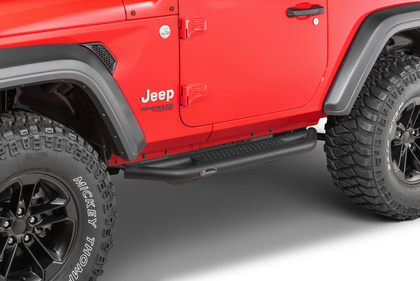 Quadratec QRC Side Armor with Step for 18-22 Jeep Wrangler JL 2-Door