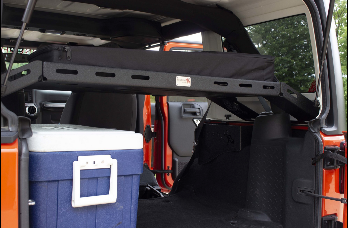 Fishbone Offroad Interior Storage Rack for 07-18 Jeep Wrangler JK Unlimited 4-Door