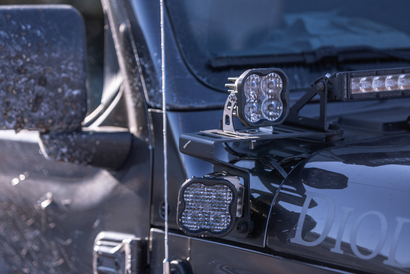 Diode Dynamics Cowl Mounted SS3 LED Light Kit White Sport for 18-23 Jeep Wrangler JL & Gladiator JT