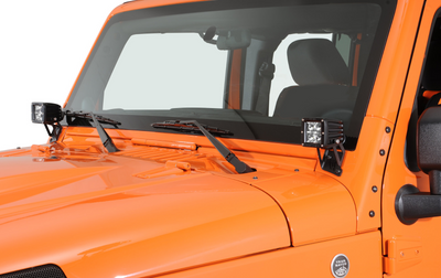 Rigid Industries A-Pillar Light Mount Kit for 07-18 Jeep Wrangler JK with D Series Lights