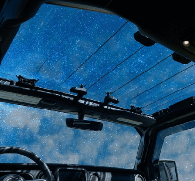 2018-23 Jeep Wrangler | Gladiator Putco Element Sky View Clear Hard Top Lid