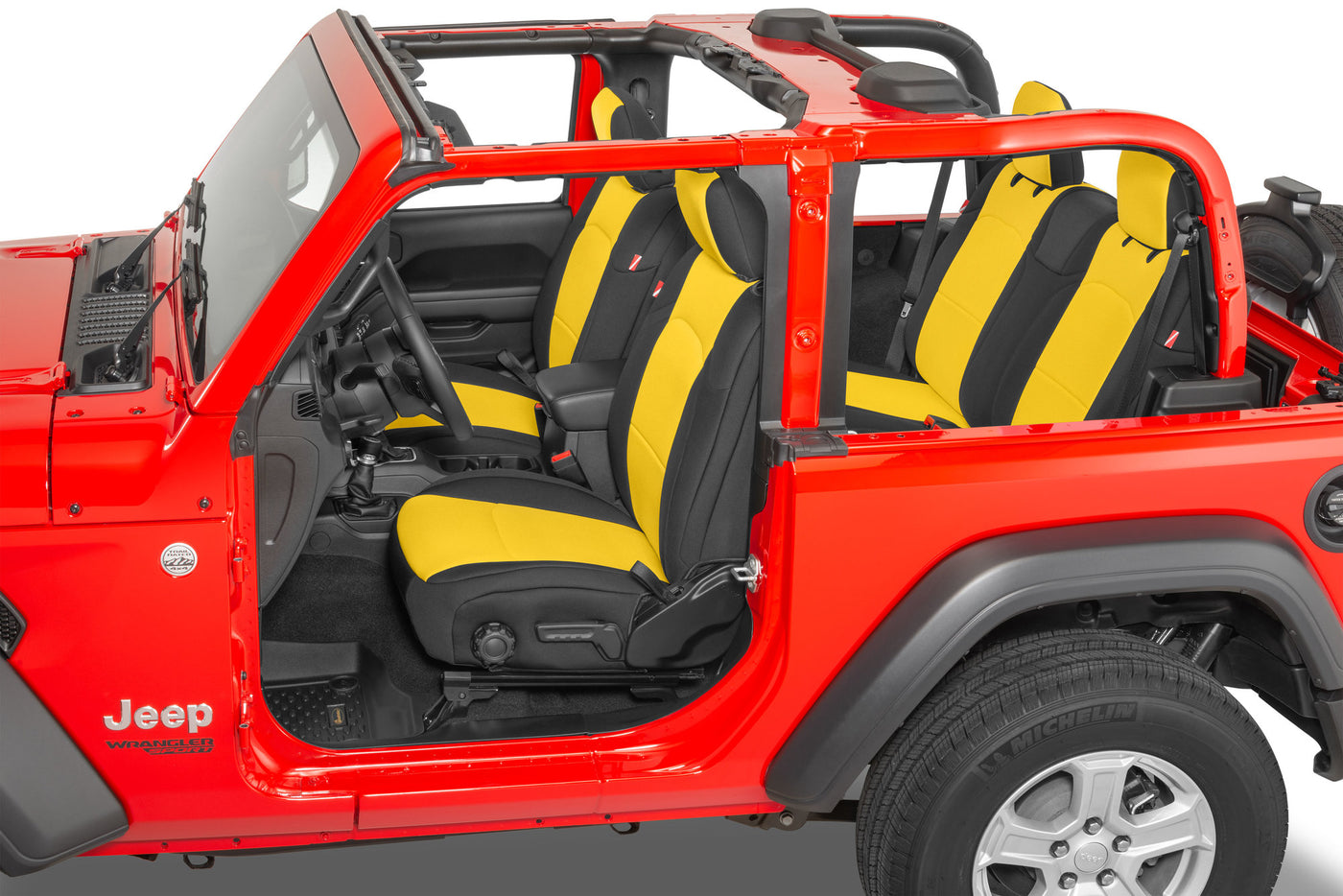 Diver Down Front and Rear Neoprene Seat Covers for 18-22 Jeep Wrangler JL 2-Door