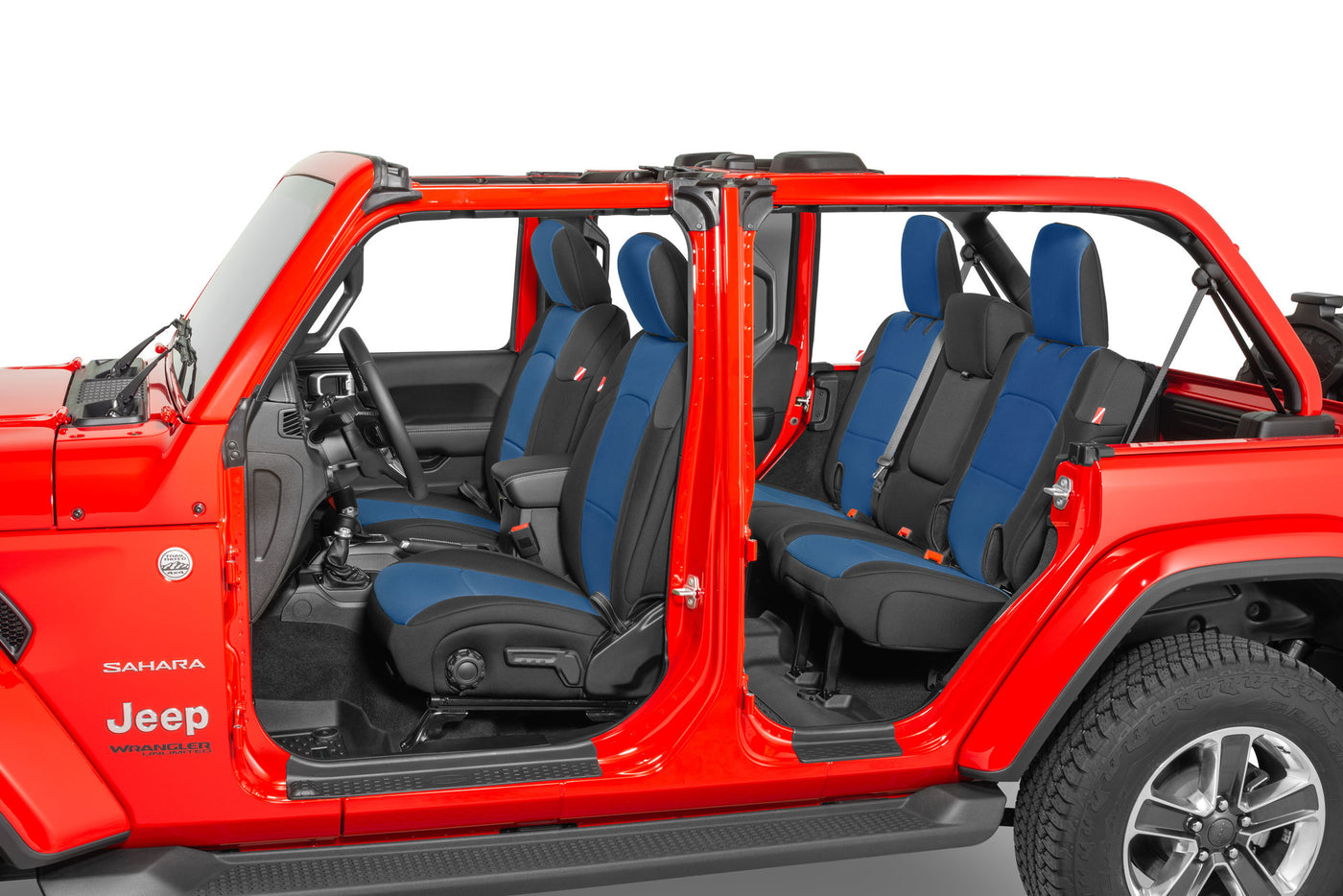Diver Down Front and Rear Neoprene Seat Covers for 18-22 Jeep Wrangler JLU Unlimited 4-Door