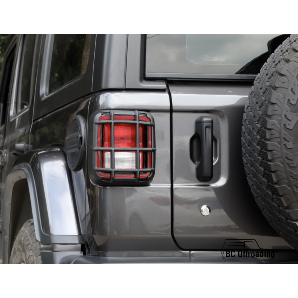 Jeep Wrangler Jl Sport Black Rear Tail Light Guard 2Pcs (2018-2020) Large