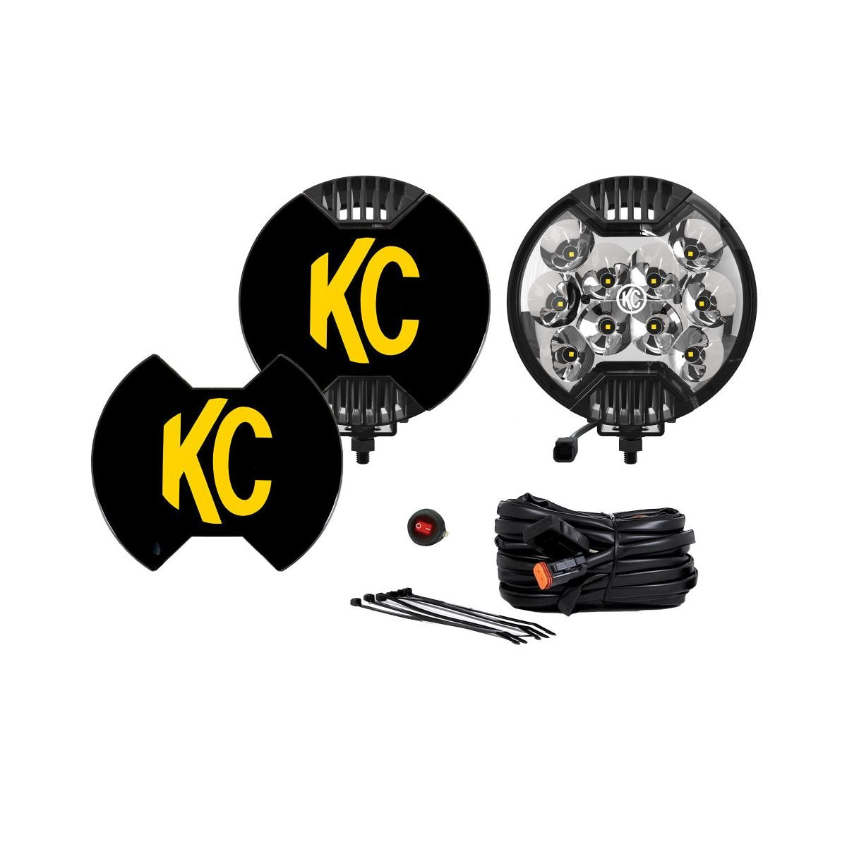 KC HiLiTES 100 SlimLite LED 6" Pair Pack System