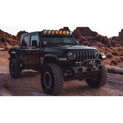 KC HiLiTES Gravity Pro6 LED Light Bar Kit for 18-22 Jeep Wrangler JL and Gladiator JT