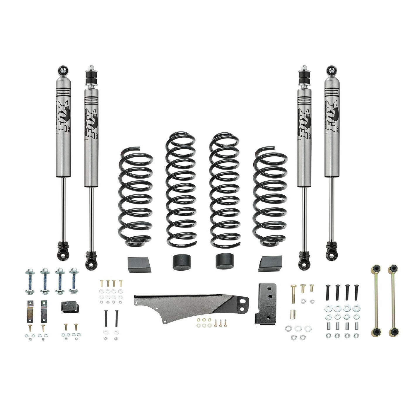 Quadratec 3.5” Coil Spring Suspension Kit with FOX IFP Mono-Tube Shocks for 07-18 Jeep Wrangler JK