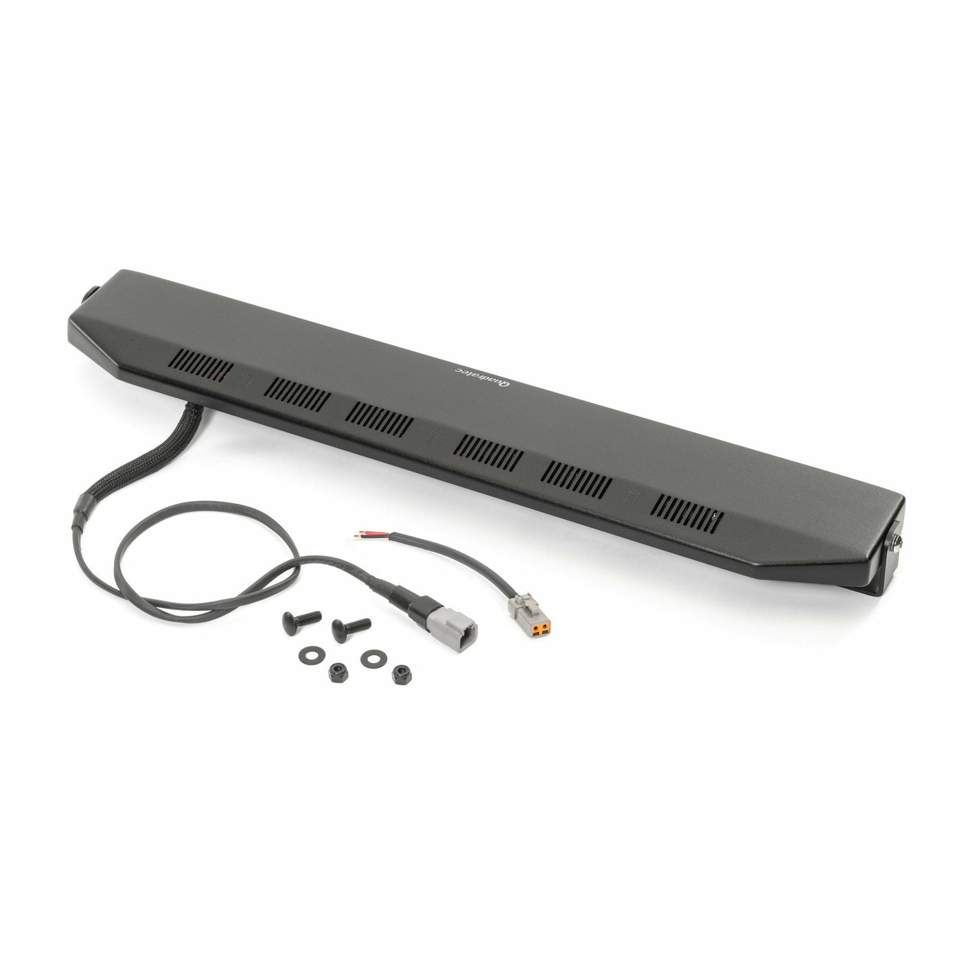 Quadratec Stealth 27" LED Light Bar with Hood Mount Brackets and Wiring for 07-18 Jeep Wrangler JK
