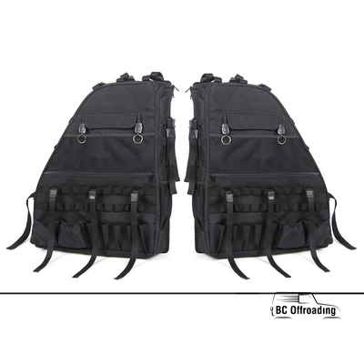 Roll Bar Storage Bags With Multi-Pockets And Extra For Jeep Wrangler Jku Jlu 2007+