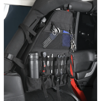 Roll Bar Storage Bags With Multi-Pockets And Extra For Jeep Wrangler Jku Jlu 2007+