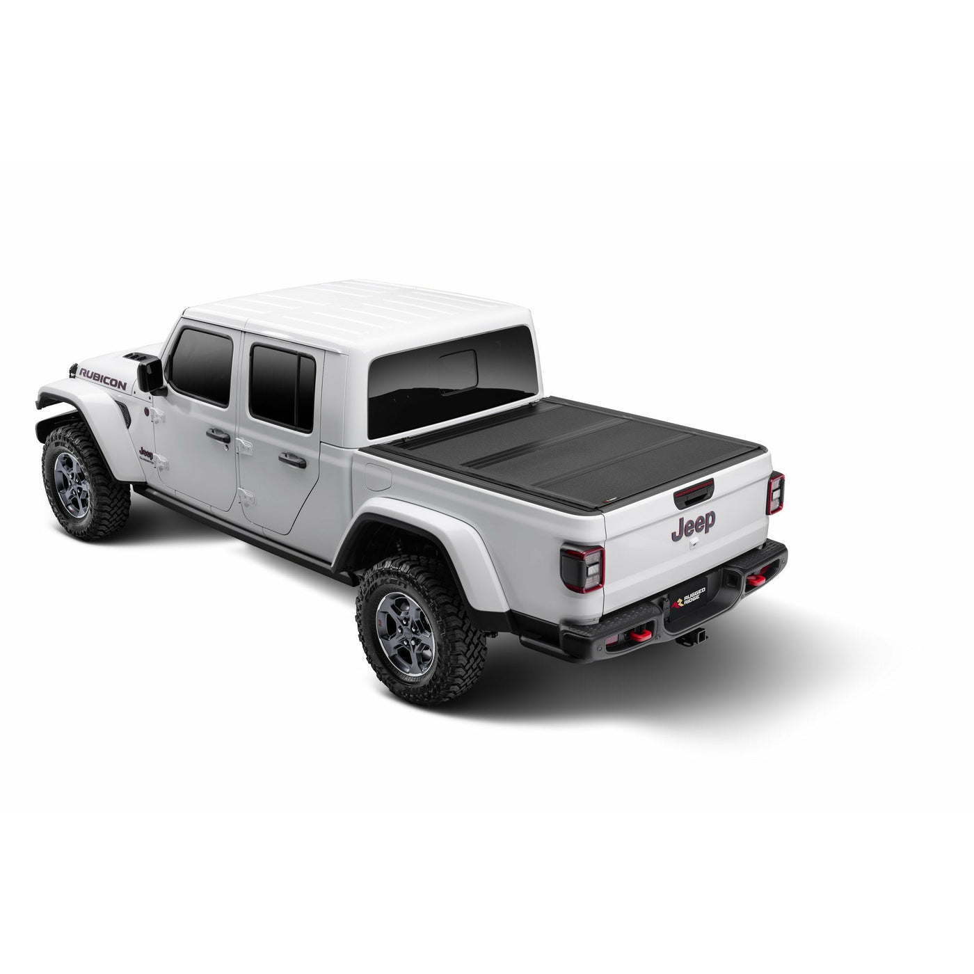 Rugged Ridge Armis Hard Folding Bed Cover with LINE-X for 20-22 Jeep Gladiator JT